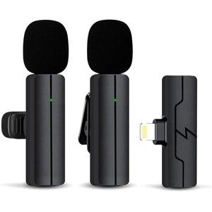 Wireless Lavalier Microphone for iPhone/iPad - pack of 2